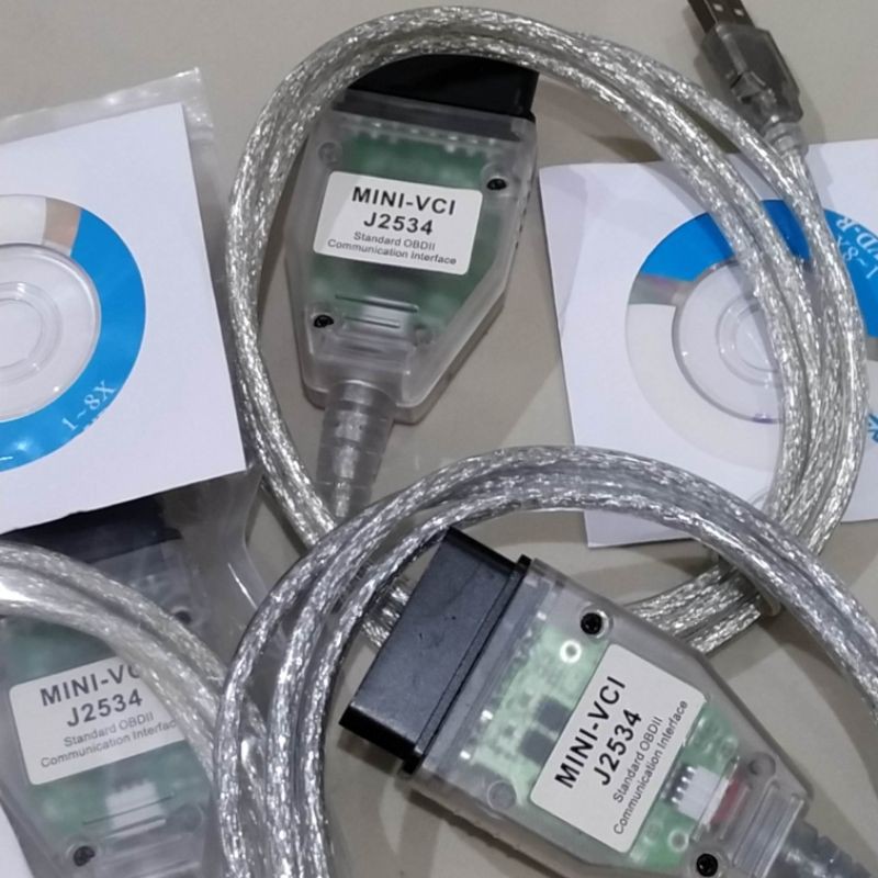 Kabel Mini VCI J2534 OBD2 scanner mobil Toyota  Mitsubishi