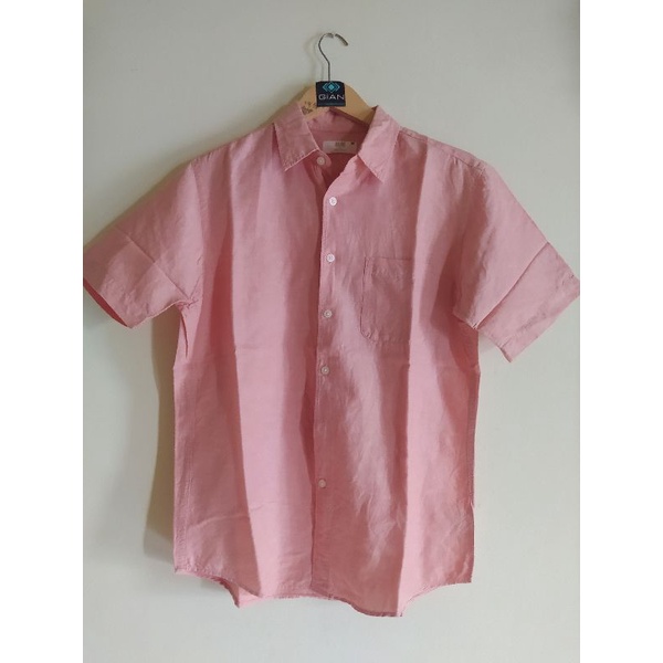 kemeja lengan pendek pria second branded original uniqlo.