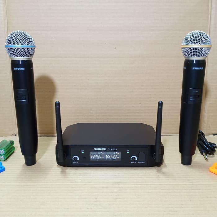 MIC WIRELESS HANDLE SHURE QLXD24 VOCAL ARTIS UHF