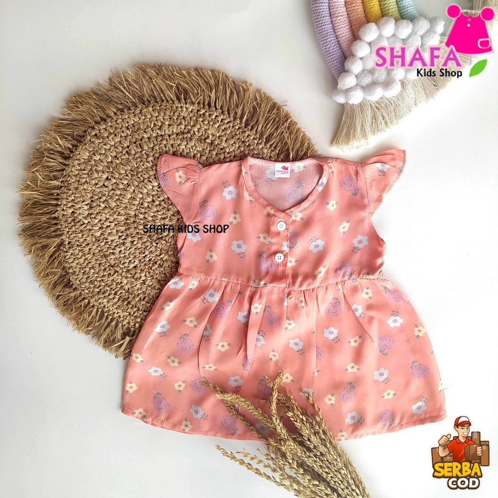 DRESS ANAK BAYI PEREMPUAN USIA 3 BULAN - 18 BULAN / BAJU PAKAIAN ANAK BAYI PEREMPUAN / NEWBORN / RAYON VISCOSE-XSD.010