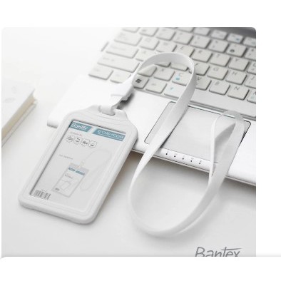 

Bantex White Dual Side ID Card Holder Lanyard Portrait #8881 07