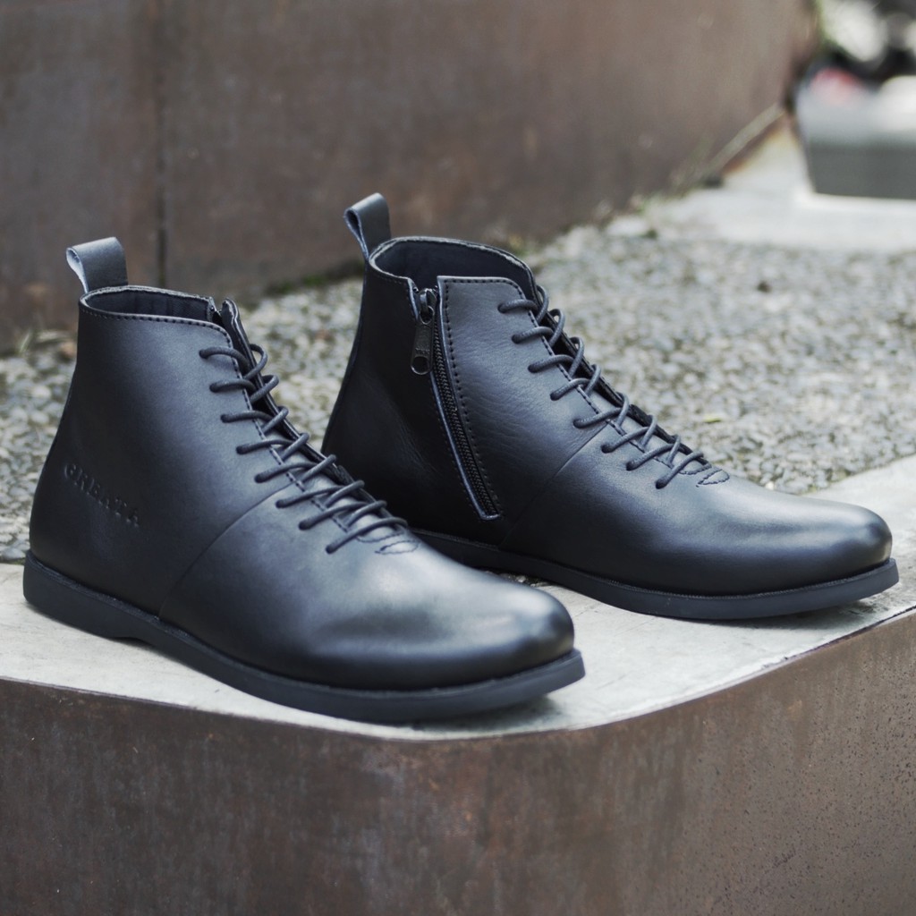 SVERKER BLACK (KULIT ASLI) |ManNeedMe x Greata| Sepatu Boots Pria ORIGINAL