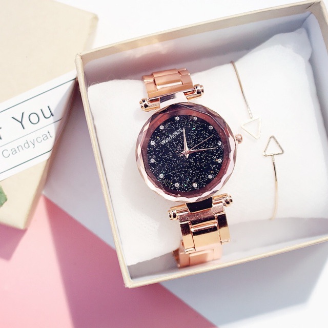 [✅COD] JAM TANGAN WANITA JAM MAGNET RANTAI JAM TANGAN ANALOG IMPORT JAM MURAH HARGA GROSIR W44