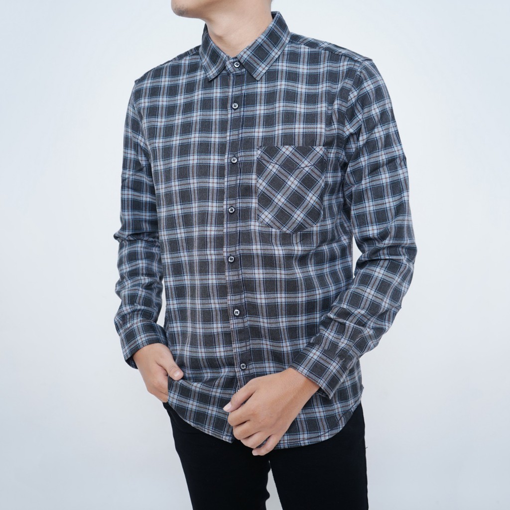 BABEDO KEMEJA FLANEL PRIA KEMEJA KOTAK KOTAK LENGAN BABEDO KEMEJA FLANEL PRIA KEMEJA KOTAK KOTAK LENGAN