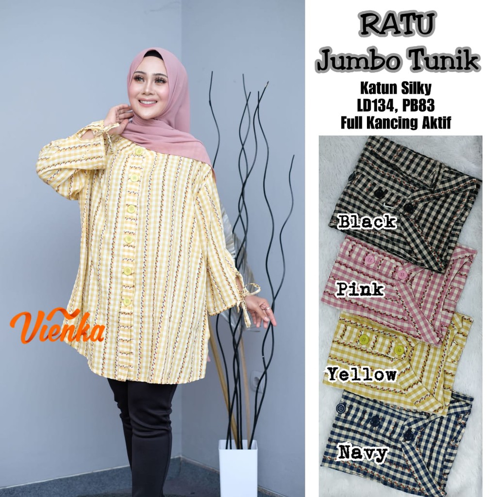 Ratu Jumbo Tunik Motif Salur