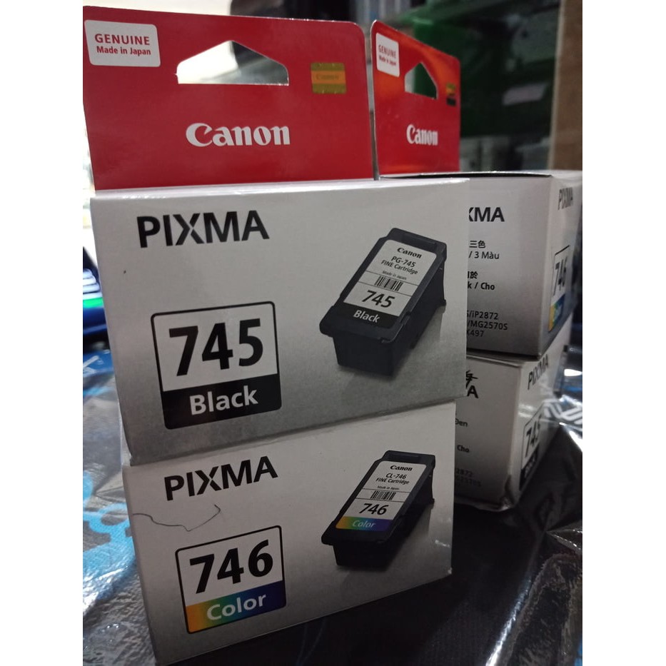 Tinta Canon 745 746 1set ip2870 ip2870s MG2470 MG2570 mg2570s mg2970 mg3070 mx497 mg2400 mg2500