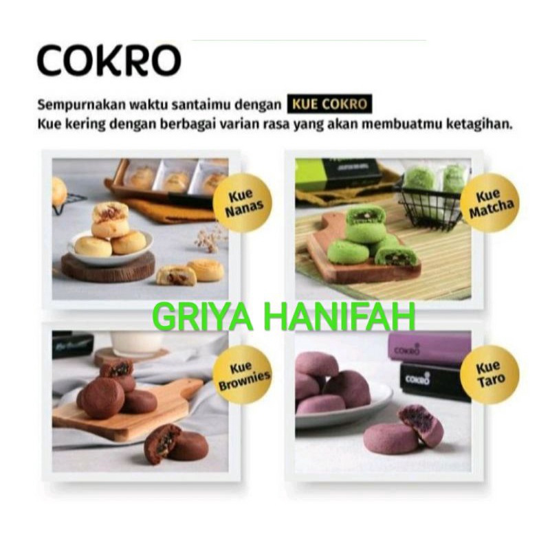 KUE COKRO, AGEN RESMI BLUDER COKRO MADIUN, KUE NANAS, KUE MATCHA, KUE BROWNIS, KUE TARO ISI 9 PCS