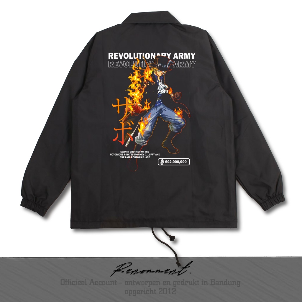 Reconnect Coach Jacket One Piece Sabo Revolutionary Army - Unisex Waterproof