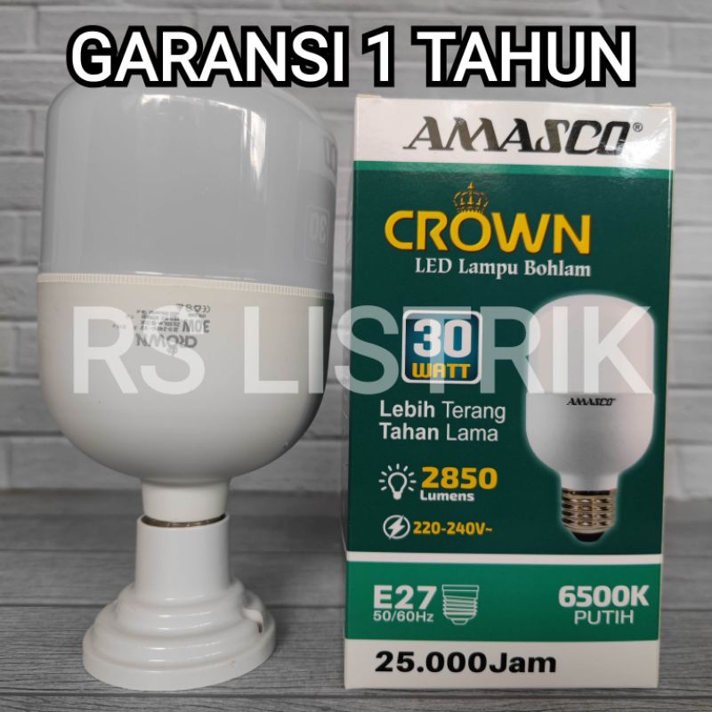 AMASCO CROWN LAMPU LED CAPSULE 30W CAHAYA PUTIH GARANSI 1 TAHUN