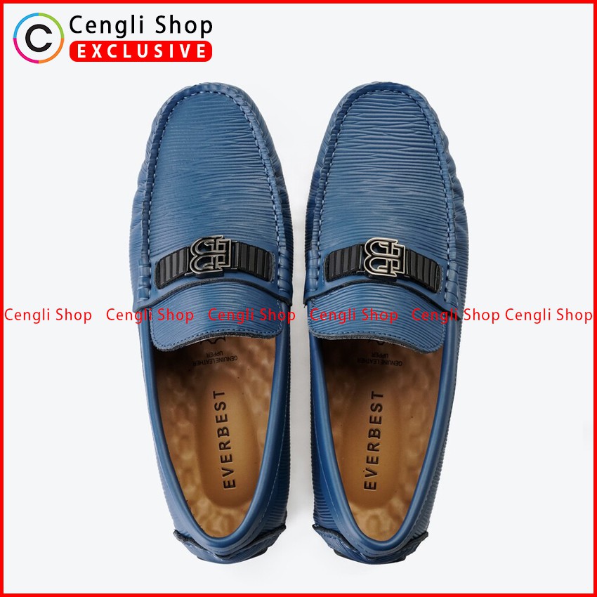 SEPATU EVERBEST PRIA CASUAL SEMI FORMAL BRANDED ORIGINAL BIRU EVEM126