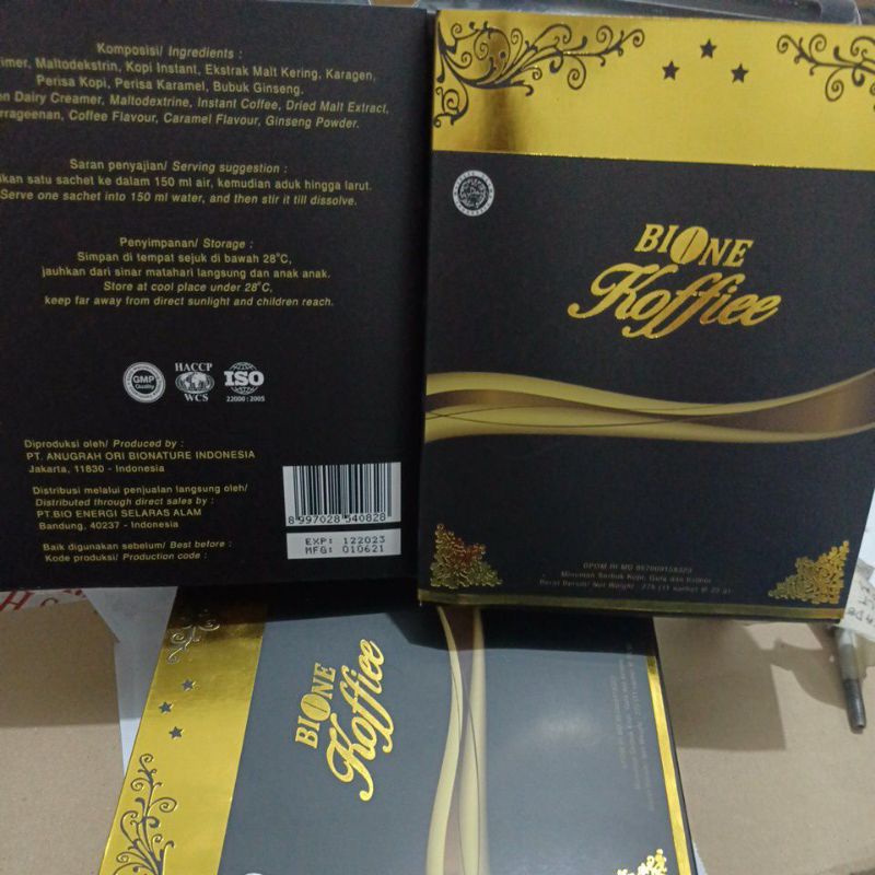 

Kopi BIONE Koffiee 11 sachet ( 1 box)