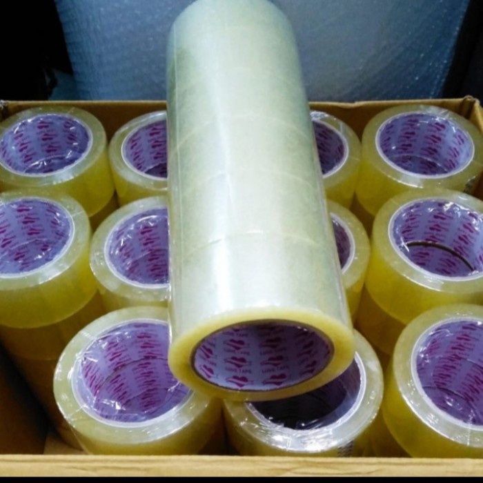 

PEREKAT-PENGIKAT- LAKBAN BENING/COKLAT KUALITAS PREMIUM 48MM/100YARD /1SLOP 6ROLL - COKELAT