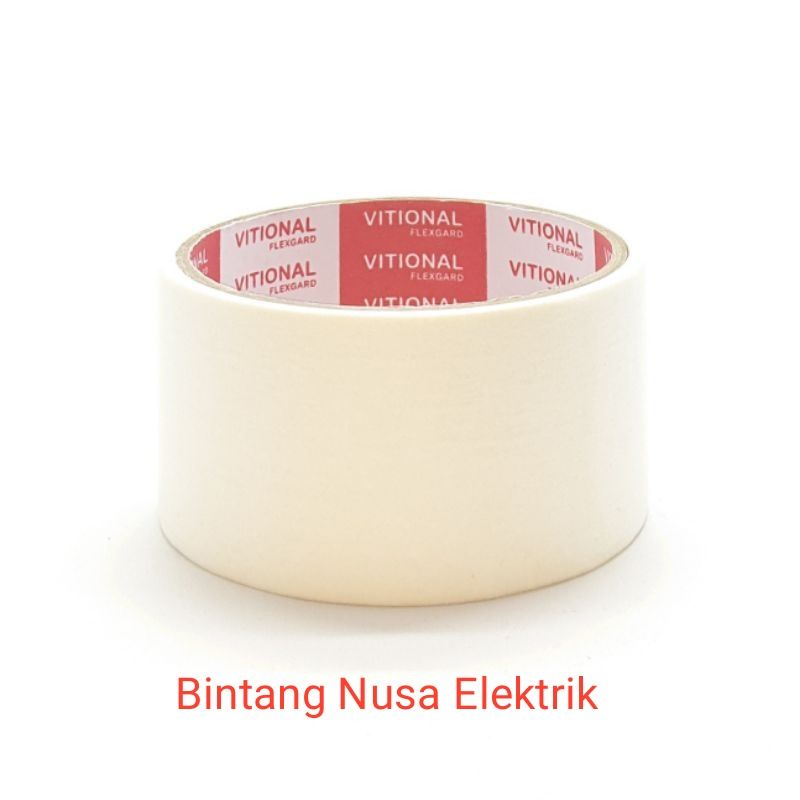 Vitional Isolasi Kertas Besar/ Isolasi kertas 2 Inch/ Plakband Kertas 2 Inch/ Lakban Kertas 2 Inch/ Masking Tape/ Paper Masking/ Duct Masking Tape/ Kertas Lakban/ Solasi Kertas 2 Inch/ Washi Tape/ Pita Perekat 2 Inch