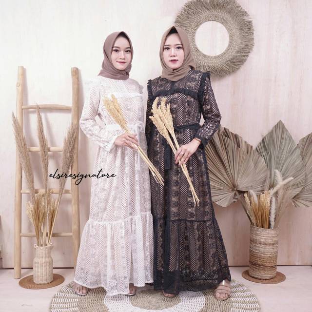 SHERLY DRESS ORIGINAL ELSIRE | VENULA SYALINA DRESS | SHABBY BRUKLAT | KIA BRUKAT | BUSUI