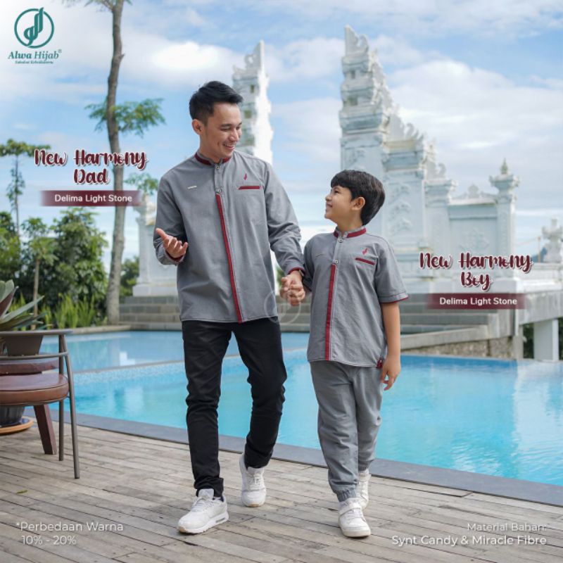 Alwa Hijab Koko Dad, Koko Boy Original Premium Ayah , Anak