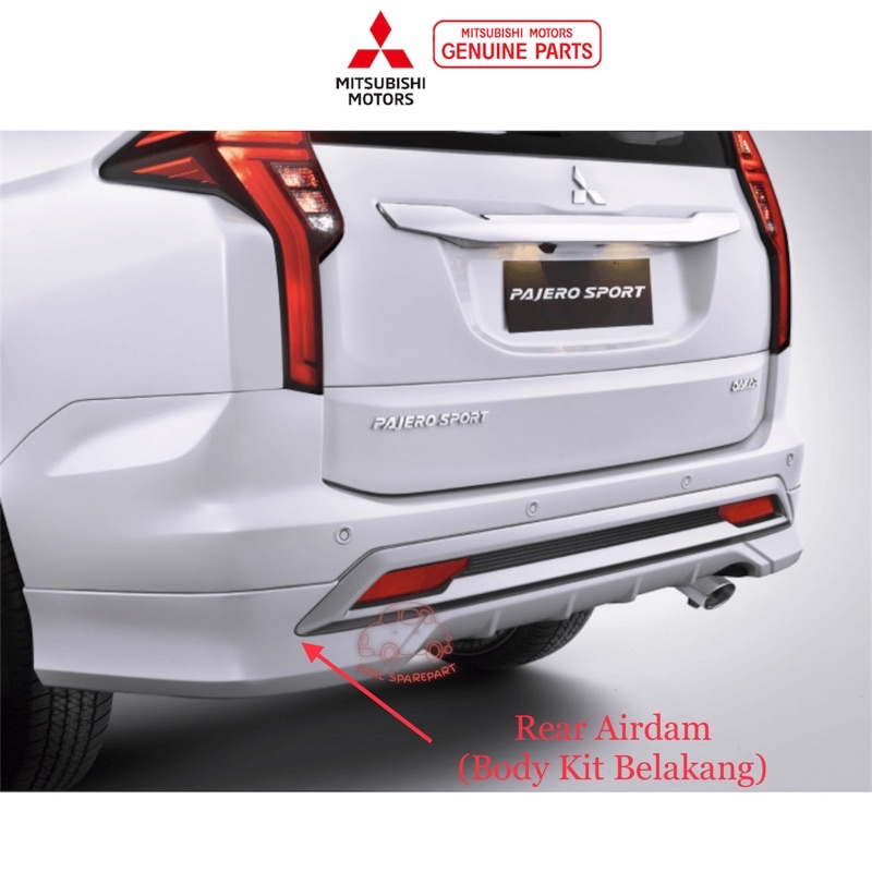 Rear Airdam Mitsubishi New Pajero Sport Facelift / Body Kit Belakang Pajero Facelift