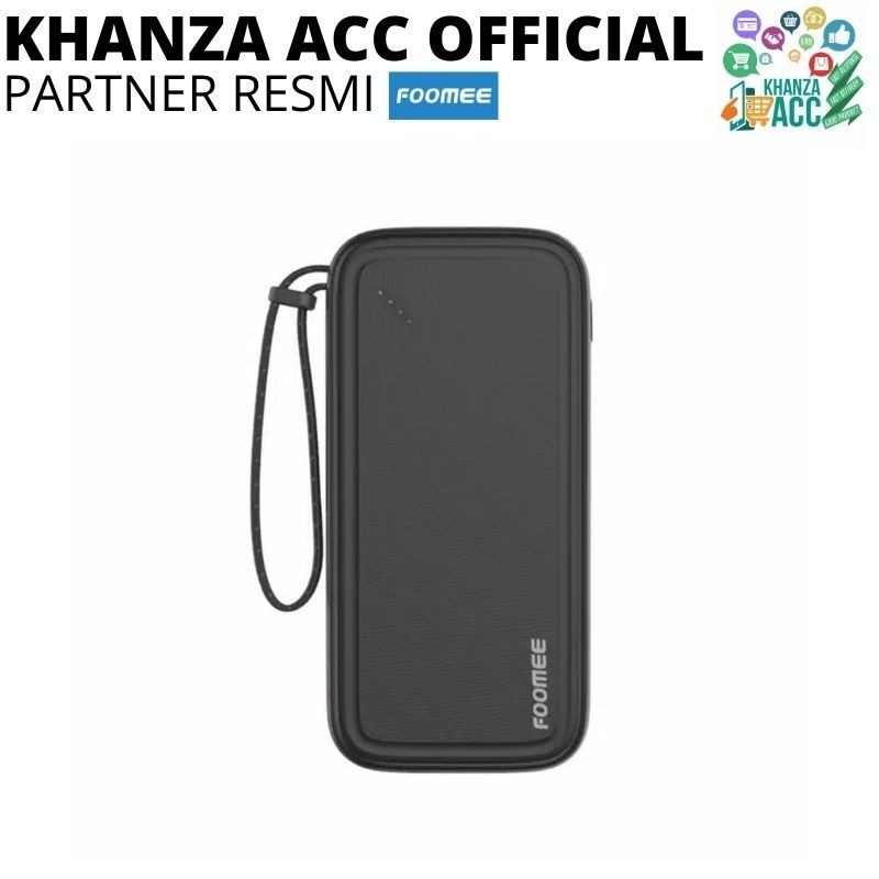 KHANZAACC Foomee PowerBank AU10 10000mAh Dual USB Output dan Input