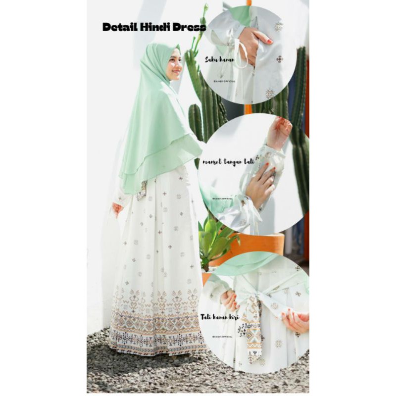 hindi dress by naisy gamis monalisa busui friendly