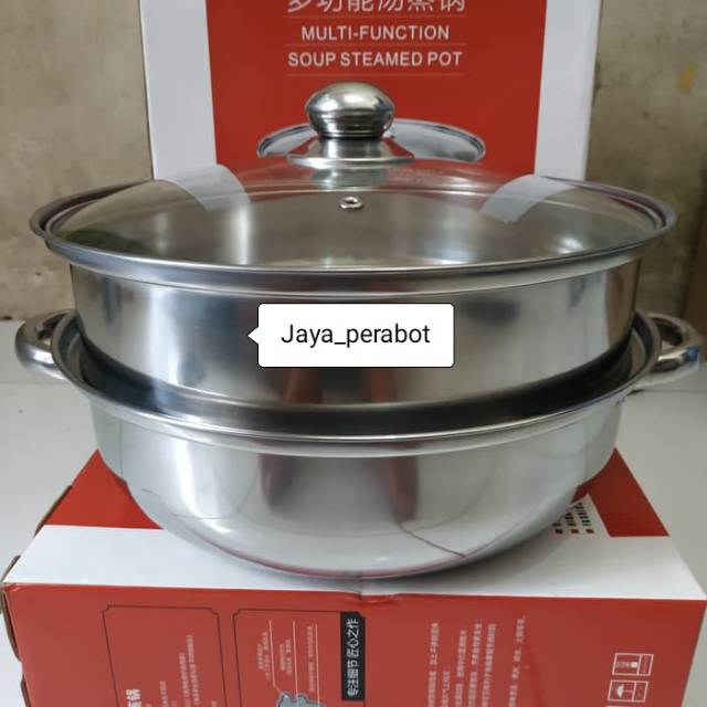 Dandang Steamer Panci Kukus Stainless 28_Steamer Pan