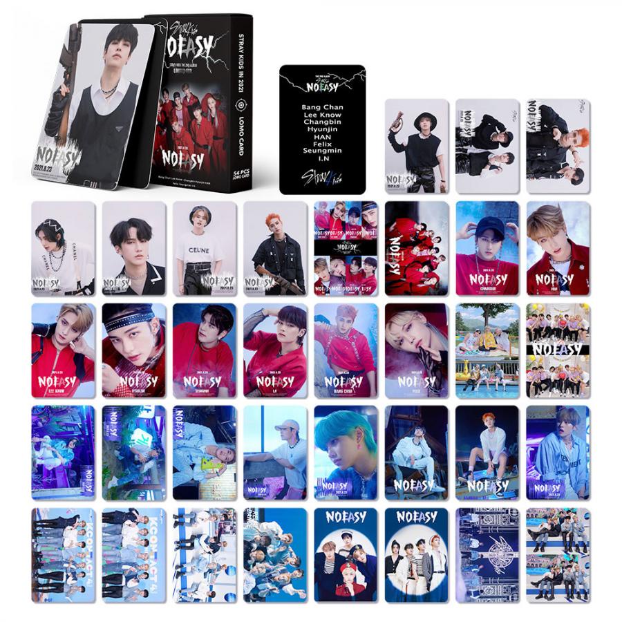 54pcs / box Kartu Foto LOMO Album KPOP Stray Kids 2022 ODDINARY