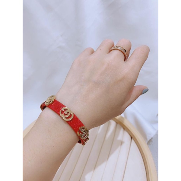 Gelang Kulit Mix Titanium Asli Motif Gc Kulit Waterproof Premium Anti karat Stainless steel Gt1