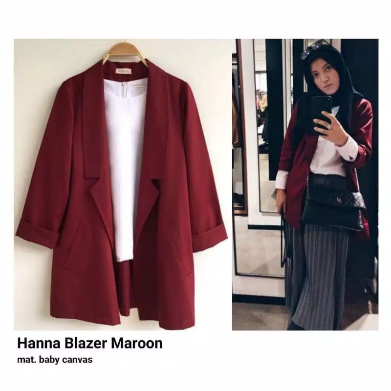 Hanna blazer fashion wanita muslim