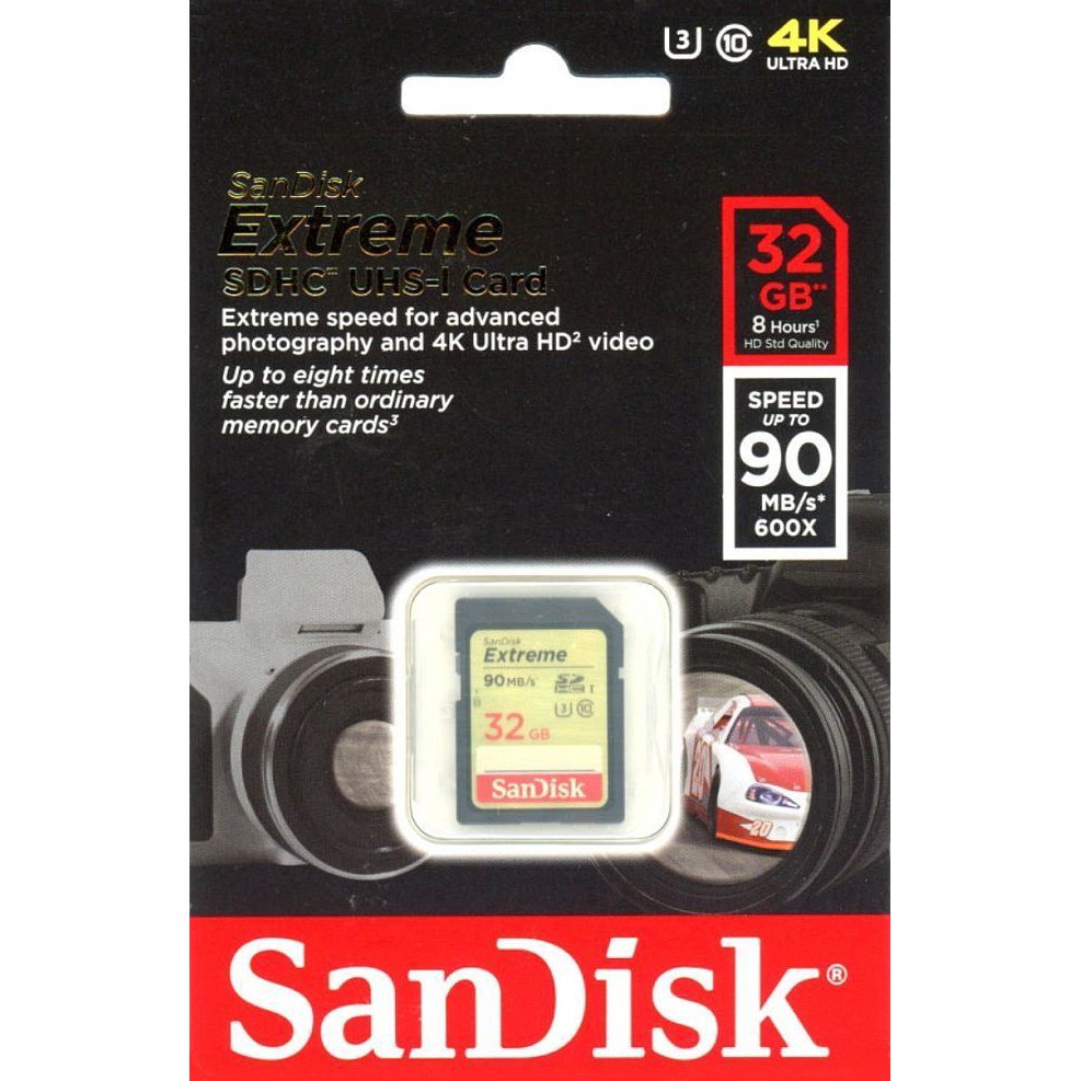 SanDisk SDHC 32GB EXTREME 90MB/s Class 10 Memory Kamera SD