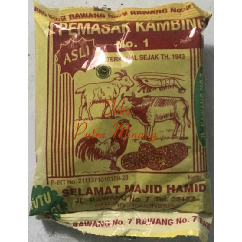 

Pemasak Kambing SELAMAT MAJID HAMID 800 gram