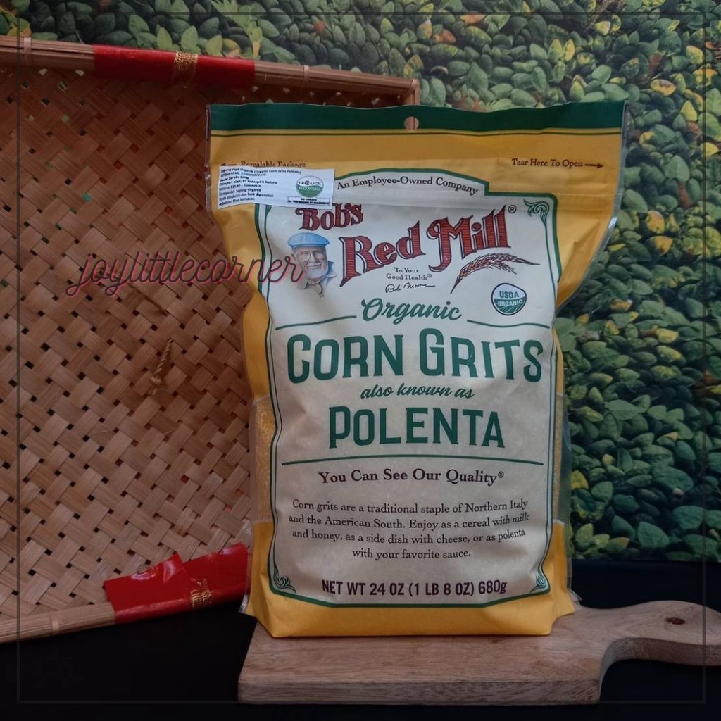 Jual Bob S Red Mill Organic Corn Grits Polenta 24 Oz 680gr Shopee Indonesia