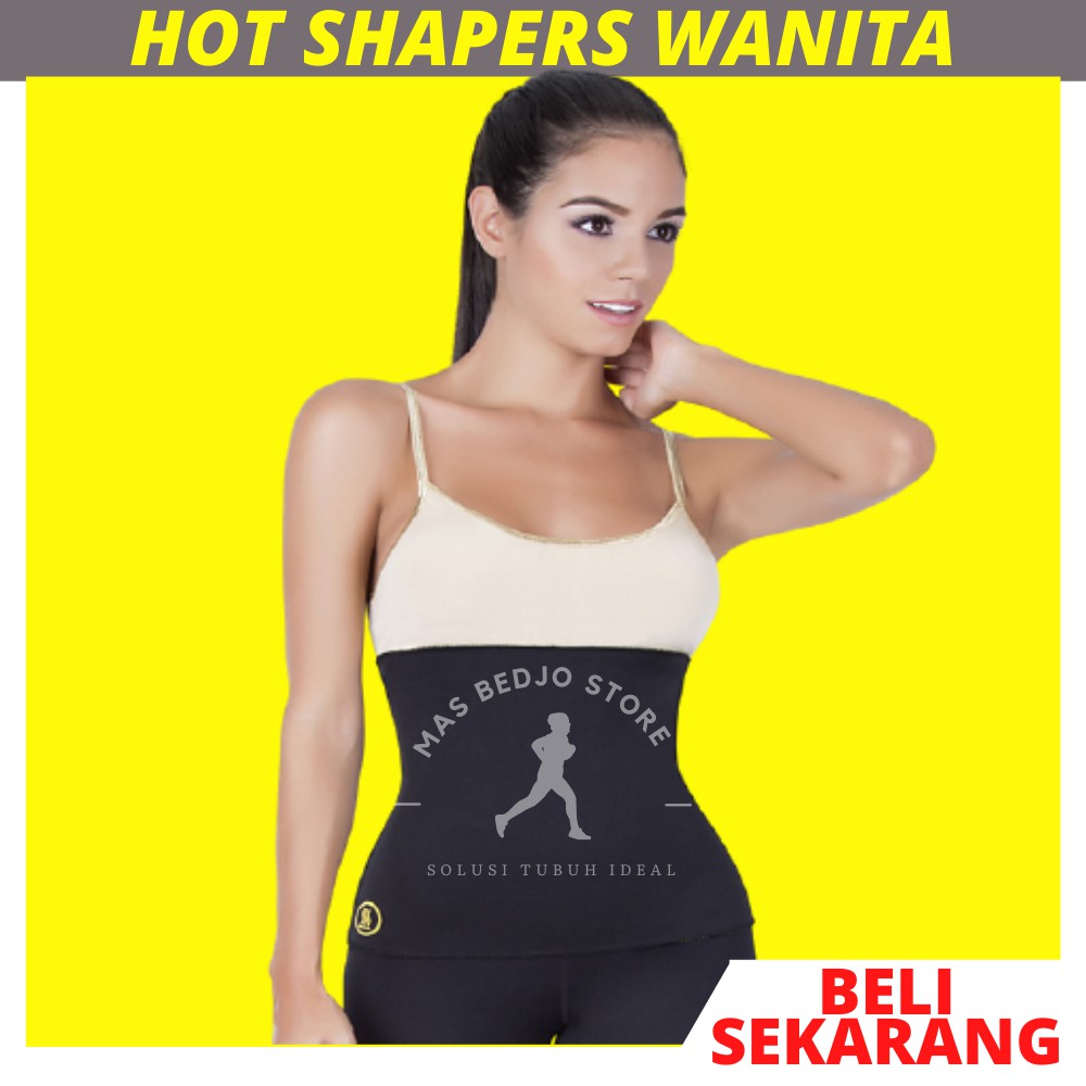 Korset Pelangsing Perut Buncit Hot Shapers Belt Alat Pengecil Perut Olahraga Stagen Pria Wanita