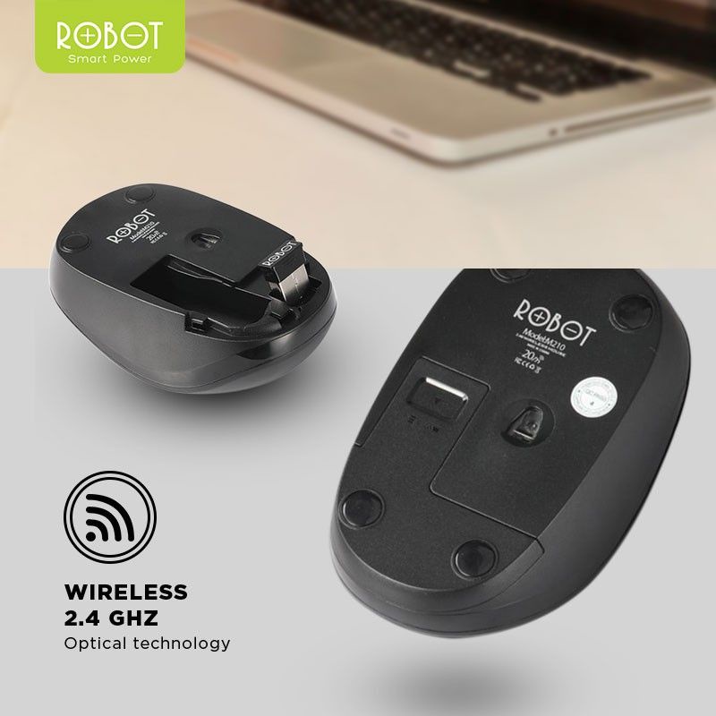 ROBOT M210 MOUSE WIRELESS GARANSI 1 TAHUN