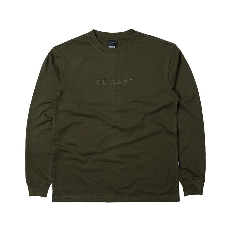 MLTS ABRAHAM ARMY GREEN - MELVANT LONGSLEEVE TSHIRT