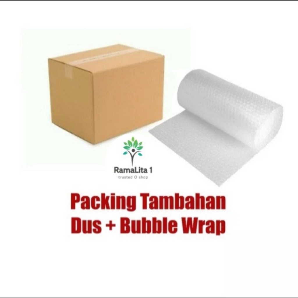 

Packing Tambahan Bubble Wrap & Box / Kardus Untuk Keamanan Produk Mudah Pecah
