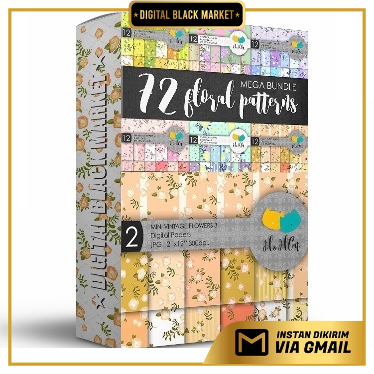 Mega Bundle 72 FloraL Patterns - JPEG Ultra HD