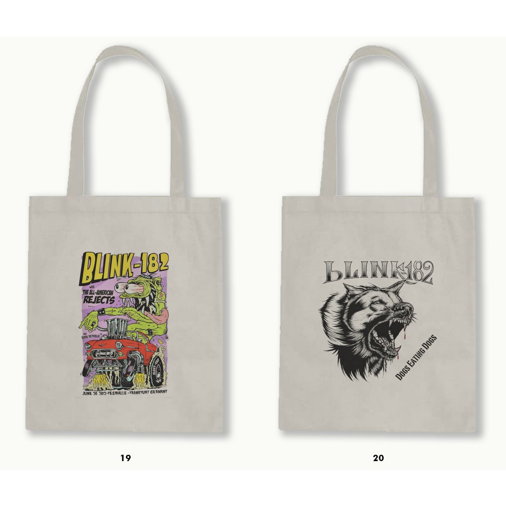 TOTE BAG BLACU 30X40 - BLINK 182 #2