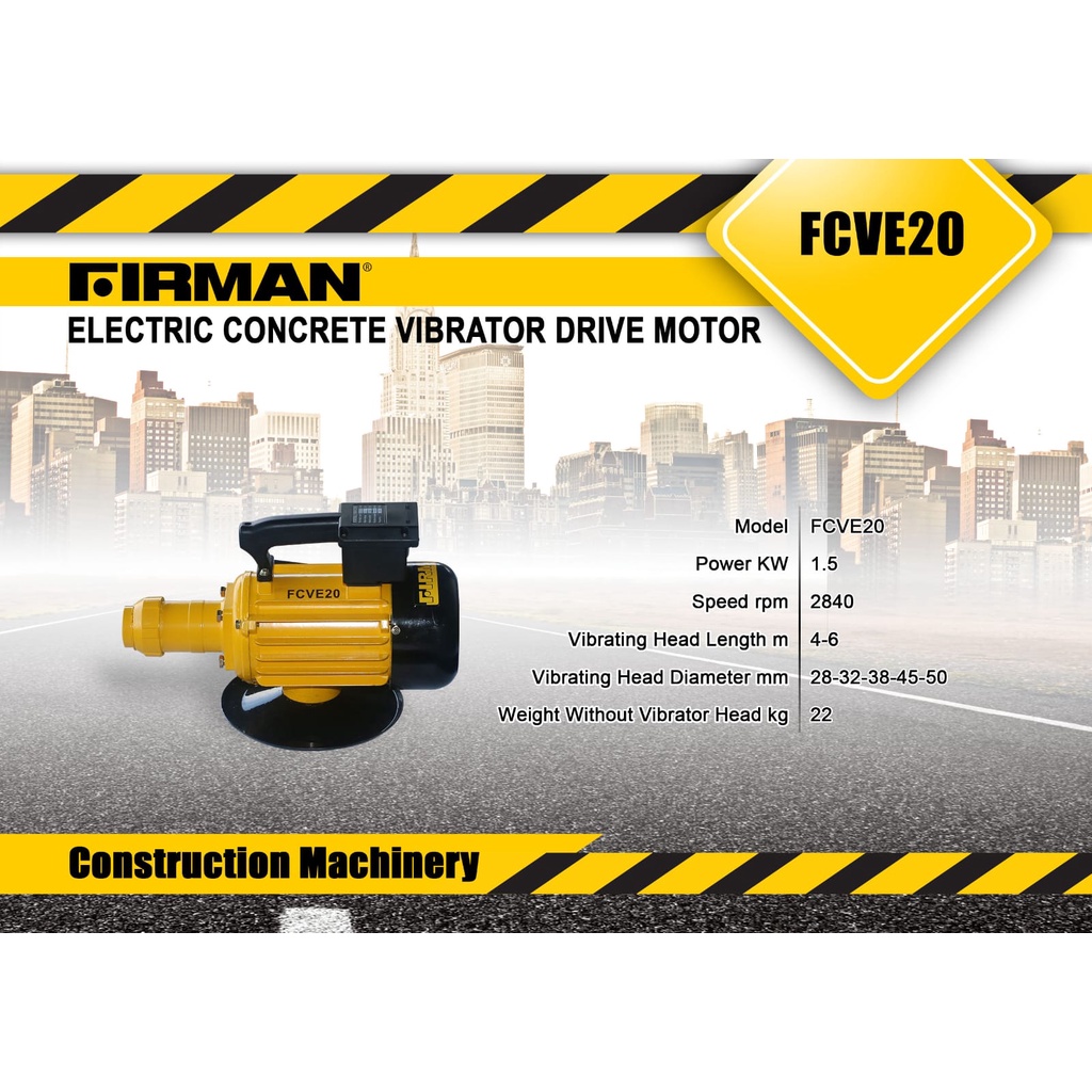 Mesin Pemadat Beton LISTRIK FIRMAN FCVE20 / Vibrator Concrete Electric FCVE 20 FCVE-20 FIRMAN