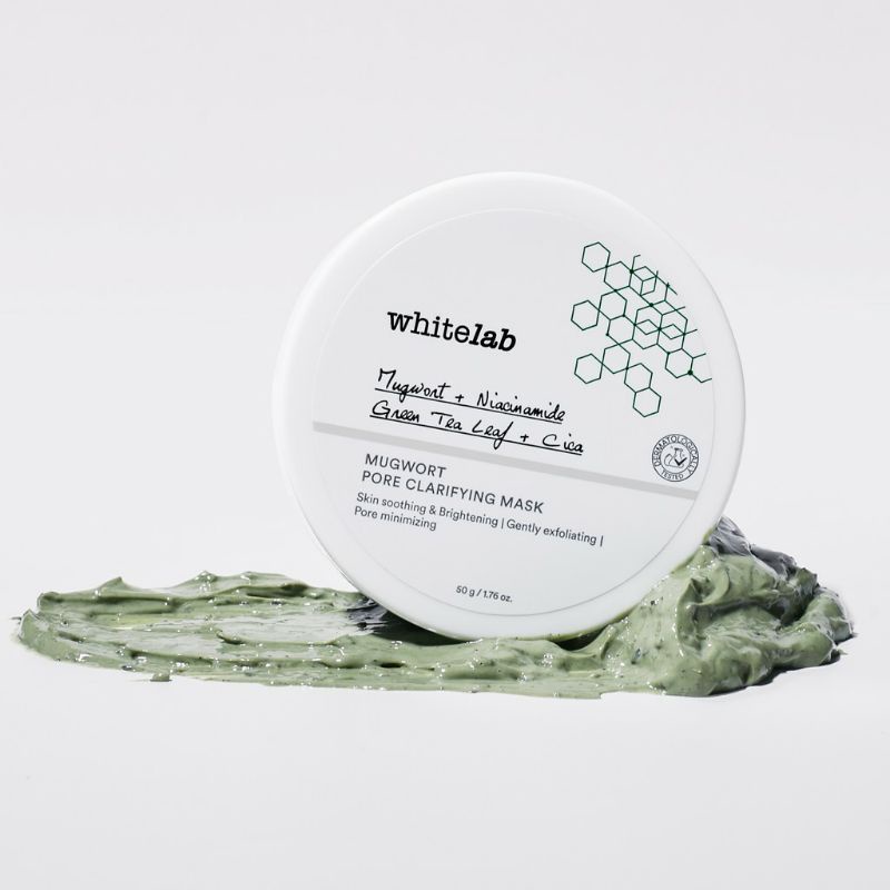 Whitelab Mugwort Pore Clarifying Mask 50gr l Heartleaf Skin Purifying Gel Masker 60gr l Bamboo Charcoal Brightening Gel Mask 60gr