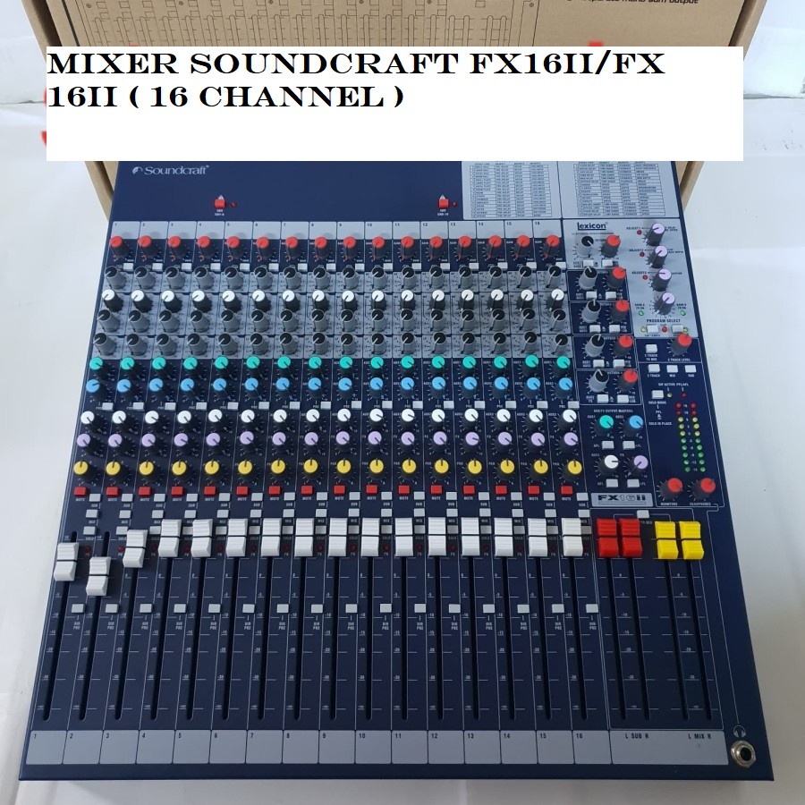 Mixer Audio Soundcraft FX 16ii / FX-16ii / FX 16 II ( 16 Channel )