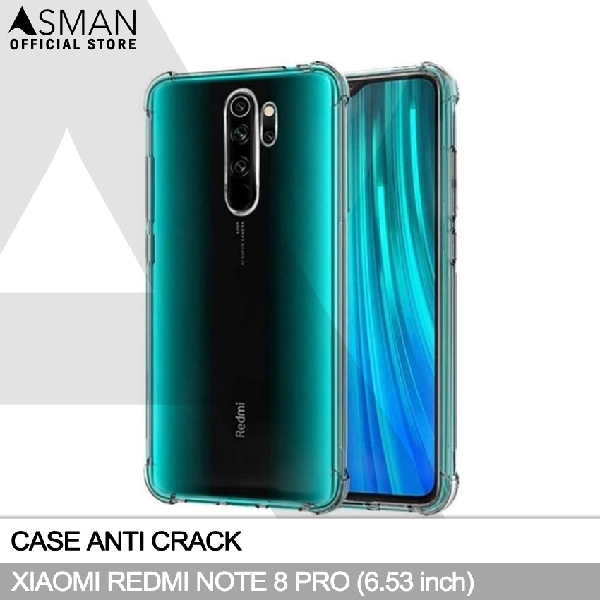 Anti Crack Xiaomi Redmi Note 8 Pro (6.53&quot;) | Soft Case Anti Bentur - Clear