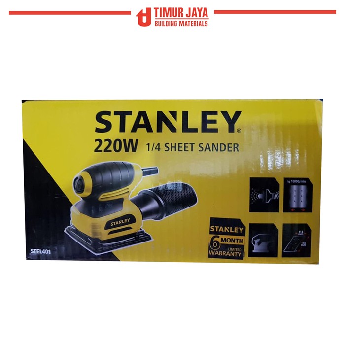 Mesin Sander sheet amplas kotak Stanley STEL401 1/2