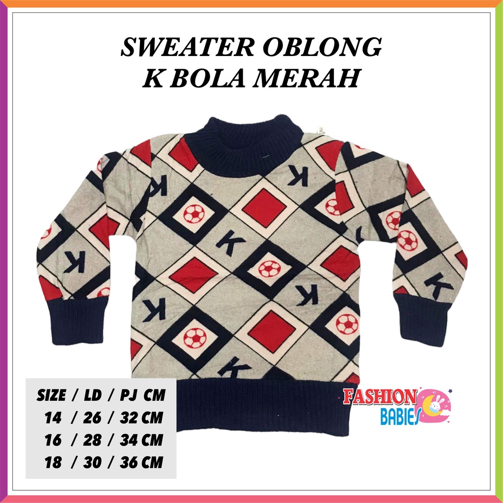 GROSIR ECER SWEATER BLUDRU OBLONG IMPORT | SW OBLONG ❤ Fashionbabies ❤