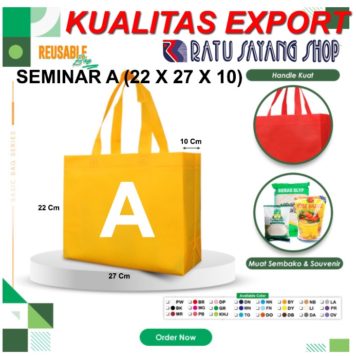 

TAS SPUNBOND POLOS MODEL SEMINAR A (22 X 27 X 10) KUALITAS EXPORT