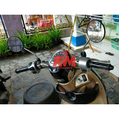 Kaca Spion Scoopy Variasi Universal Honda dan Yamaha Cocok ke Beat Vario Mio Lexi NMax Aerox Supra