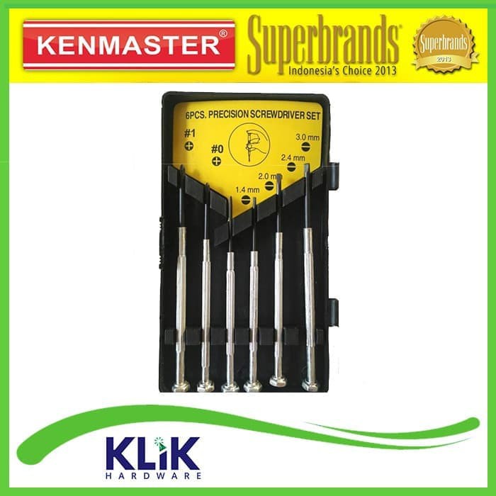 Kenmaster Obeng Jam Kacamata Set 6 Pcs Mini Kecil