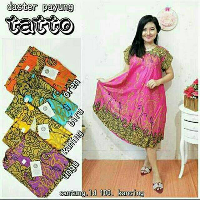 Daster payung tatto, grosir daster murah pekalongan