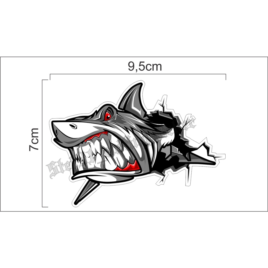 

Sticker printing gambar hiu stiker hiu