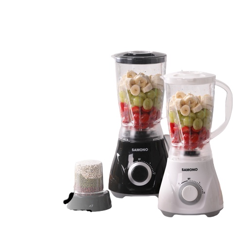 Blender Plastik Multifungsi 2 in 1 Samono SW-BB300B - Blender Bumbu Pisau Ganda 3 Tingkat Kecepatan Food Processor