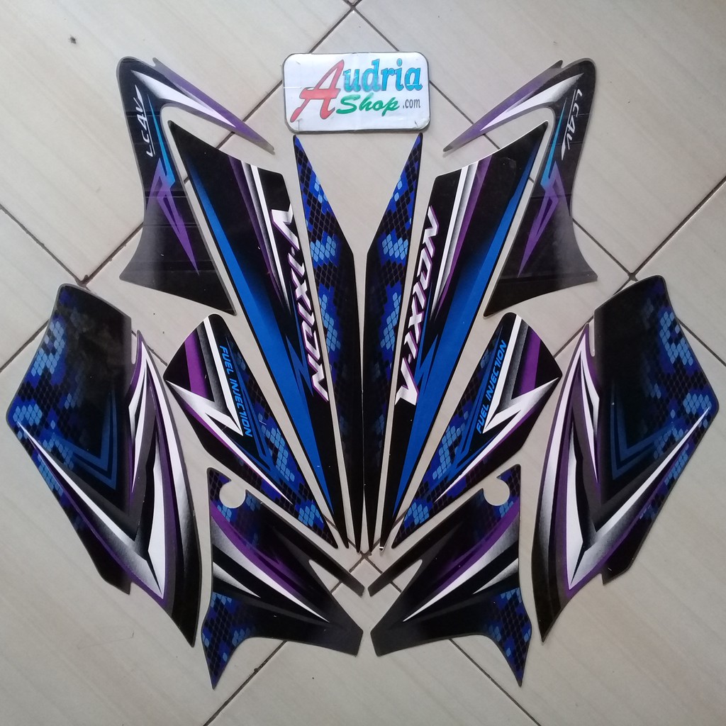 Striping Stiker Motor Vixion Old 2008 Abu-Ungu