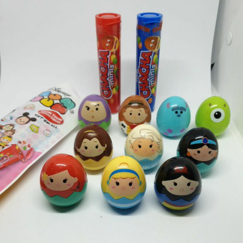 Tsum Tsum Disney Collectibles Chocolate ChaCha Minis Egg Surprise Boleh Pilih Karakter/ Set