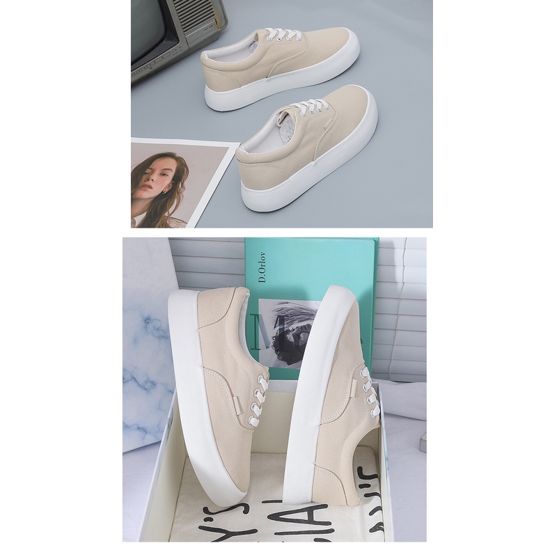 GISF Lulu Sepatu Sneakers Import Fashion Wanita Korea 2021 - Real Pic